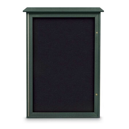 United Visual Products Indoor Enclosed Combo Board, 72"x36", White Frame/Black Porc & Cobalt UVCB7236W-BLKPORC-COBACC